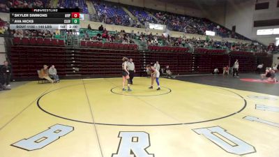 140 lbs Consi Of 4 - Skyler Simmons, Airport vs Ava Hicks, Clover