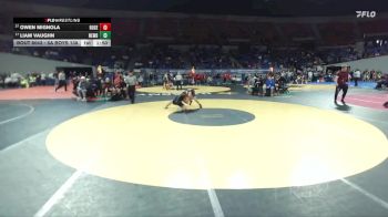 6A Boys 138 lbs Champ. Round 1 - Owen Mignola, Roseburg Boys vs Liam Vaughn, Newberg Boys