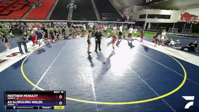 85 lbs Placement Matches (8 Team) - Matthew McNulty, Idaho 1 vs Ka&#699;alokuloku Walsh, Hawaii