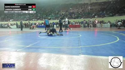 118 lbs Round Of 32 - Gavin Harkrider, Midwest City JH vs Lawson Clements, Norman North