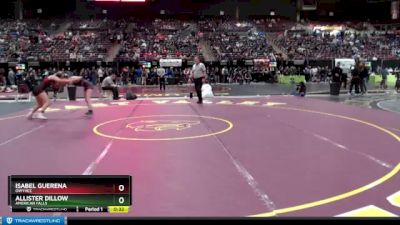 120 lbs Cons. Round 2 - Allister Dillow, American Falls vs Isabel Guerena, Owyhee