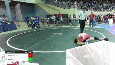 88 lbs Round Of 32 - London McGinnis, Victory Christian vs Tru Jones, Elgin Wrestling