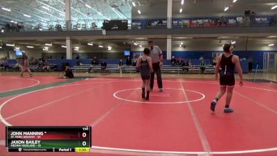 120 lbs Round 3 (6 Team) - John Manning *, St. Paris Graham vs Jaxon Bailey, Medina Highland