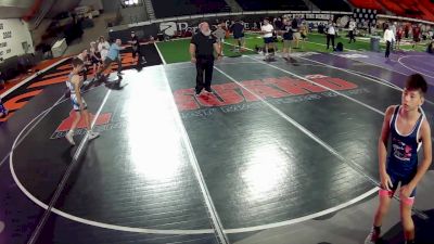 92 lbs Champ. Round 1 - Hatchet May, Hawaii vs Caleb Weldon, Montana