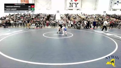 61 lbs Champ. Round 2 - Jack Labart, Falconer Youth Wrestling vs Weston Whipple, Journeymen Wrestling Club