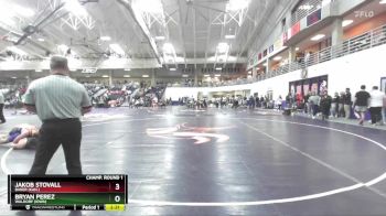 157 lbs Champ. Round 1 - Bryan Perez, Waldorf (Iowa) vs Jakob Stovall, Baker (Kan.)