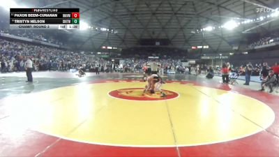 Boys 3A 150 lbs Champ. Round 3 - Paxon Beem-Cunanan, University vs Tristyn Nelson, Central Kitsap