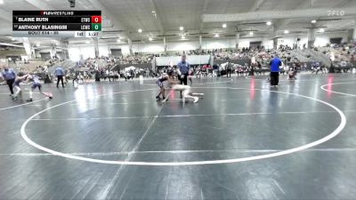 85 lbs Champ. Round 1 - Blaine Ruth, Eagle Talon Wrestling Club vs Anthony Blasingim, Lawrence Co Wrestling Club