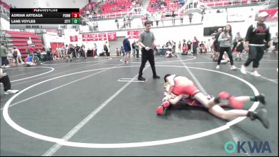 110 lbs Quarterfinal - Kross Iwersen, Team Nomad vs Raine Deatherage, Tecumseh Youth Wrestling