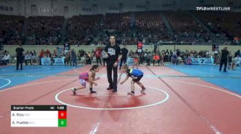 80 lbs Quarterfinal - Adelyn Blay, Piedmont vs Alejandra Puebla, Lady Outlaws