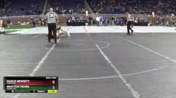 D4-140 lbs Semifinal - Manus Bennett, Marlette vs Brayton Mears, Union City