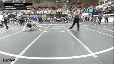 119 lbs Quarterfinal - Cohen Ivie, Ponca City Wildcat Wrestling vs Brodee Bryan, Shelton Wrestling Academy