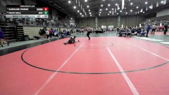 145 lbs Champ. Round 3 - Caroline Owens, Seckman vs Faith Hall, North Point