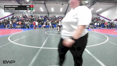 120 lbs Consi Of 8 #1 - Addison Gibson, Mcalester HS vs Elli Hendrix, Tahlequah Girls HS