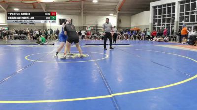 190 lbs Champ. Round 3 - Caroline Purdham, Clyde High School vs Peyton Stultz, Delaware Hayes
