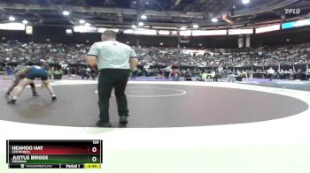 120 lbs Cons. Round 3 - Justus Briggs, Meridian vs Heamoo Hay, Centennial