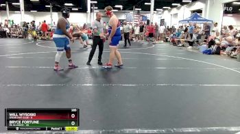 285 lbs Round 4 (6 Team) - Bryce Fortune, PA Alliance vs Will Wysoski, Spear Mat Club