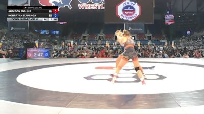 125 lbs Cons. Sub-rd Of 32 - Addison Molina, Virginia vs Korrayah Kapenga, Michigan
