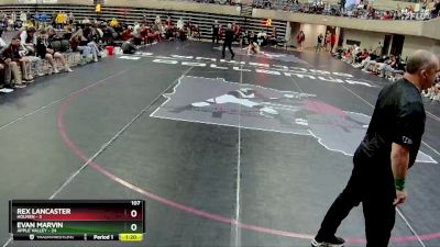 107 lbs Round 1 (4 Team) - Rex Lancaster, Holmen vs Evan Marvin, Apple Valley