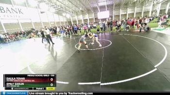 110 lbs Cons. Semi - Emily Sahlin, Mat Demon WC vs Dalila Tovar, Victory Wrestling-Central WA