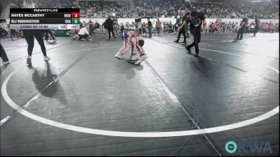 64 lbs Consi Of 16 #2 - Hayes McCarthy, Husky WC vs Eli Remington, Skiatook Youth Wrestling