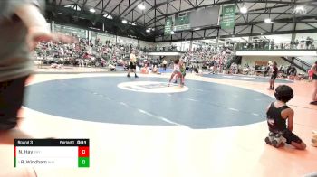 90-97 lbs Round 3 - Raya Windham, Oregon vs Norah Hay, Brown Deer Jr Falcons