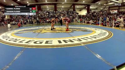 126 lbs Quarterfinal - Joaquin Flores, Pahrump Valley vs Gabriel Flores, Elko