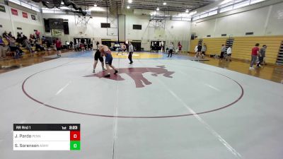 285B lbs Rr Rnd 1 - John Pardo, Penn vs Sam Sorenson, Army West Point