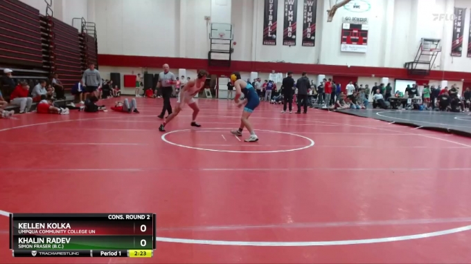 Khalin Radev 149 lbs Cons. Round 2 - Kellen Kolka, Umpqua Community College Un vs ...