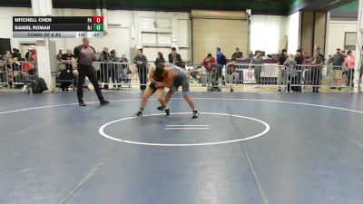 128 lbs Consi Of 8 #2 - Mitchell Chen, PA vs Daniel Roman, NJ