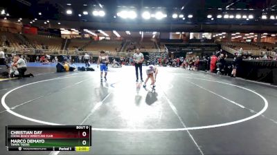 125 lbs Round 3 - Christian Day, Cocoa Beach Wrestling Club vs Marco DeMayo, Tampa Tigers