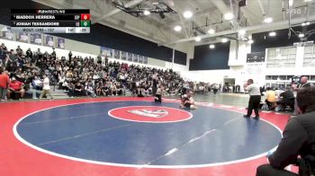 157 lbs 5th Place Match - Maddox Herrera, Esperanza vs Josiah Tessandore, La Quinta/LQ