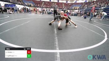 76 lbs Semifinal - Jaxon Hines, Comanche Takedown Club vs Tucker Coffman, Piedmont