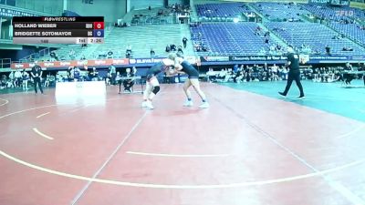 145 lbs Round 1 (16 Team) - Bridgette Sotomayor, Doane vs Holland Wieber, Southern Oregon University