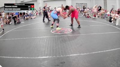 285 lbs Round 4 (6 Team) - Brayden Benjamin, Mat Assassins vs Travion Heard, C2X Academy