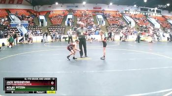 61 lbs Quarterfinal - Jack Wishnevski, Cory Clark Wrestling Club vs Kolby Pitzen, Wauseon