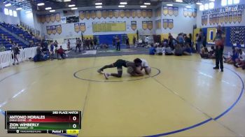 120 lbs Placement (16 Team) - Antonio Morales, Eagle Empire vs Zion Wimberly, Funky Monkey