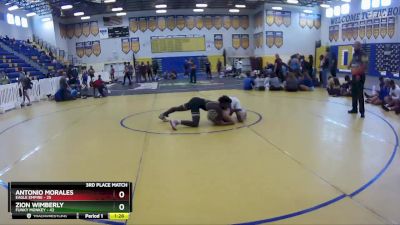 120 lbs Placement (16 Team) - Antonio Morales, Eagle Empire vs Zion Wimberly, Funky Monkey