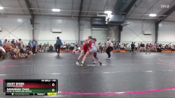 145 lbs Round 2 - Jocey Byers, Carolina Reapers vs Savannah Chao, Level Up Wrestling Center