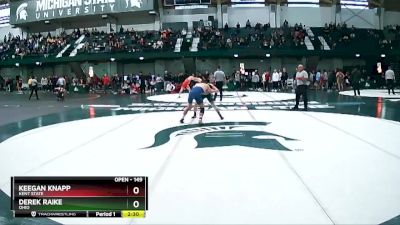 149 lbs Champ. Round 2 - Keegan Knapp, Kent State vs Derek Raike, Ohio