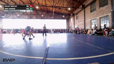 110 lbs Quarterfinal - Hayley Bentley, Brushy Wrestling Club vs Zoey Vaughn, Sperry Wrestling Club