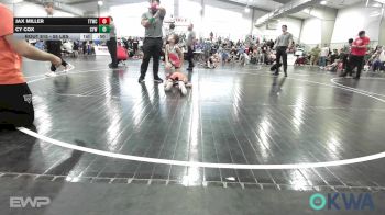 55 lbs Quarterfinal - Jax Miller, Team Tulsa Wrestling Club vs Cy Cox, Coweta Tiger Wrestling