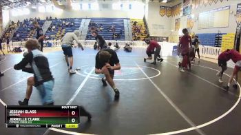 132 White Quarterfinal - JERRELLE CLARK, Cypress Creek H S vs Jessiah Glass, Gateway