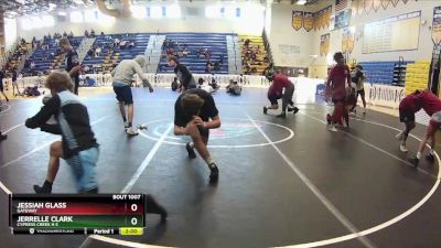 132 White Quarterfinal - JERRELLE CLARK, Cypress Creek H S vs Jessiah Glass, Gateway