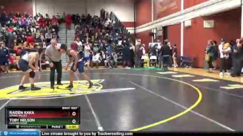 160 lbs Quarterfinal - Raiden Kaka, Spring Valley vs Toby Nelson, Shadow Ridge