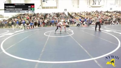 138 lbs Champ. Round 1 - Aj Porelli, Club Not Listed vs Maximus Heckman, Alexander Tri-Town Wrestling