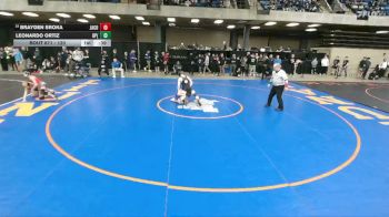 120 lbs Cons. Round 4 - Brayden Sroka, Zion-Benton vs Leonardo Ortiz, Orland Park (Sandburg)