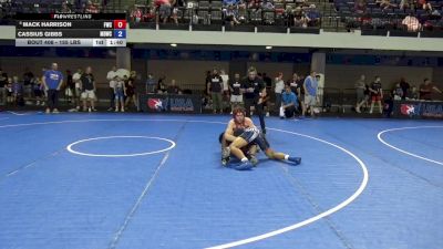 155 lbs Cons. Sub-quarters - Mack Harrison, Frankton Wrestling Club vs Cassius Gibbs, Mat Demon Wrestling Club