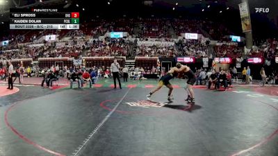 Semifinal - Eli Spross, Darby vs Kaiden Dolan, Powell Co. (Deer Lodge)