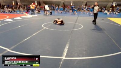 105 lbs 5th Place Match - Shane Nohl, MAHACA vs Cortana Dauner Olson, Rochester Century